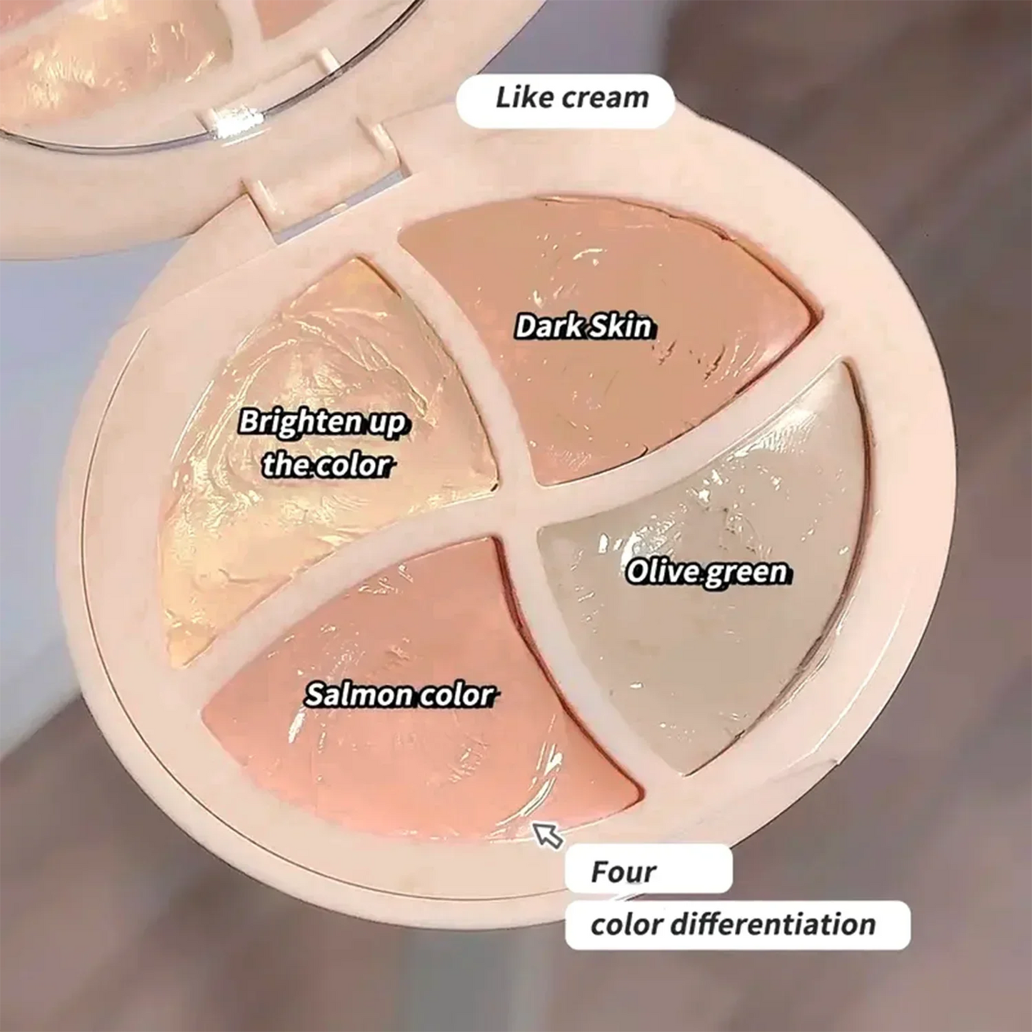 4-Color Concealer Palette – Brighten, Correct & Contour