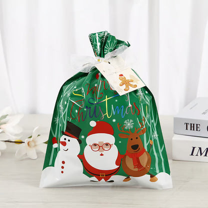 1-Second Gift Wrap-Drawstring Christmas Gift Bag (Biodegradable)
